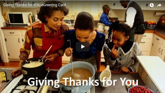 giving thanks for you