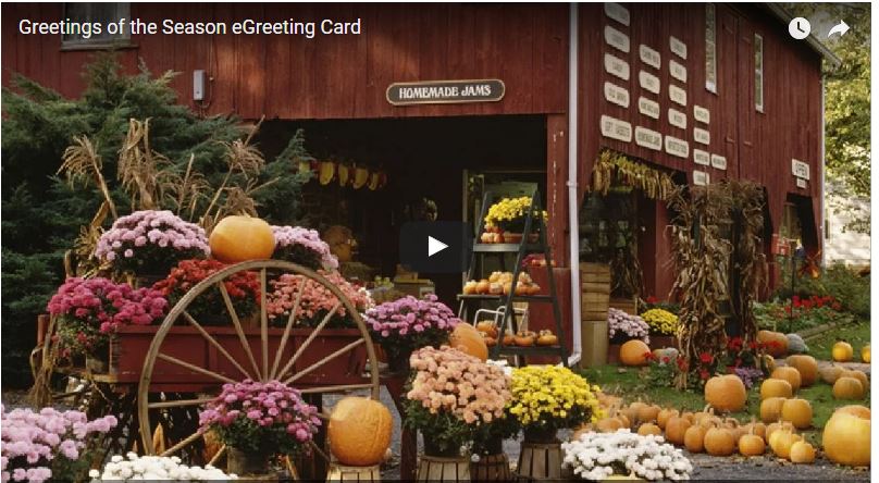 greetings of the seaons W BUTTON